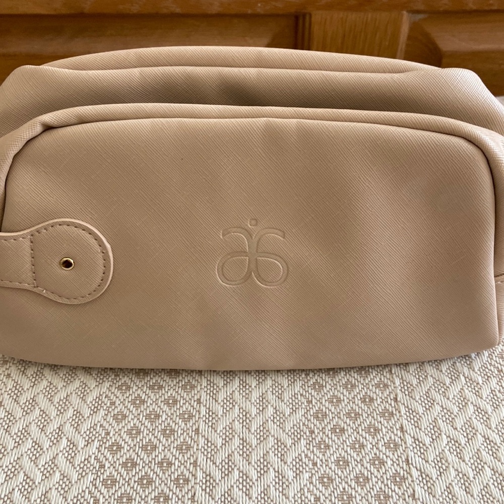 Tan Arbonne cosmetic bag new